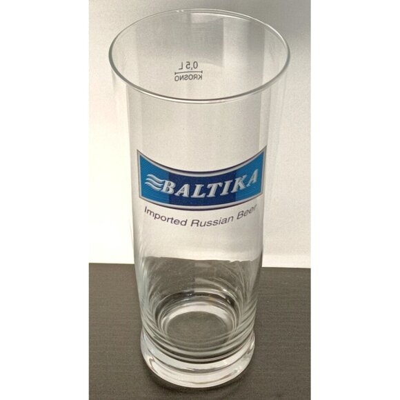 Baltika Imported Russian Beer Glass Pint Glass 0,5L 16oz EUC - Picture 5 of 7